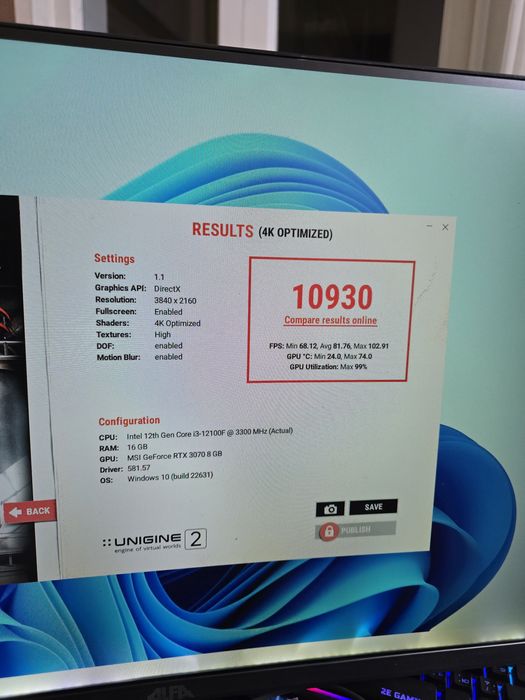 MSI RTX 3070 8GB Ventus 2X OC