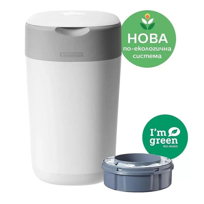 Tommee Tippee Хигиенен кош за памперси Twist&Click - бял