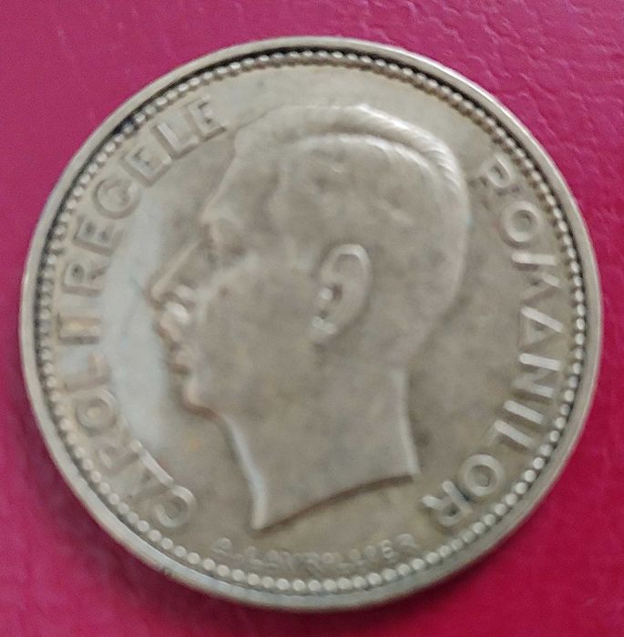Monedă rară 20 Lei România 1930 – Carol al II-lea – gravor Lavrillier