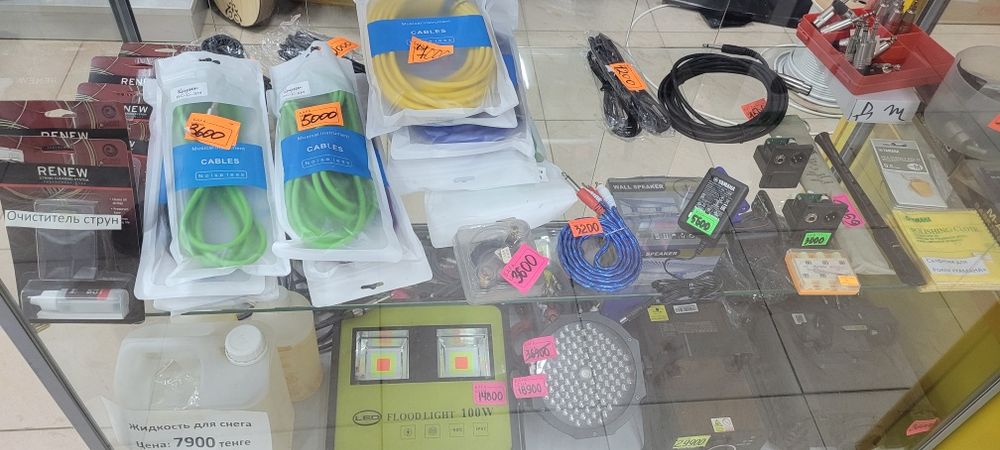 Профессион.шнуры для электрогитар (3м,6м,10м) в наличии маг."СПУТНИК"