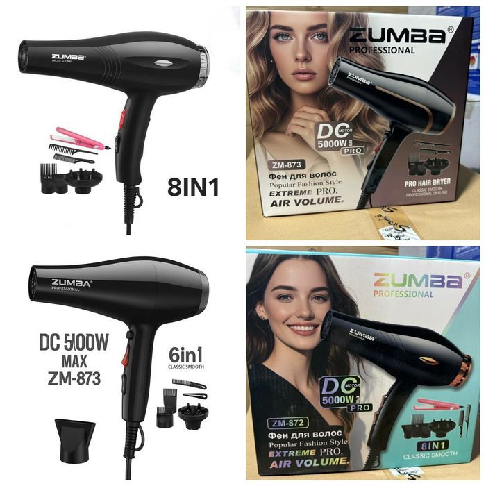 БЕПУЛ Доставка, соч учун оригинал фен Zumbaa ZM872/873 фен для волос