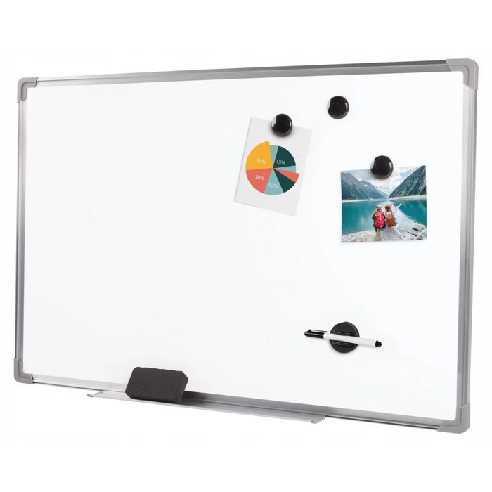 Магнитна метална дъска 90/60 см. с допълнения