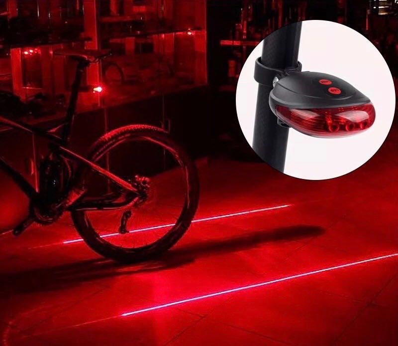 LED стоп с лазер за велосипед, тротинетка колело ел скутер лазерен