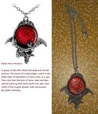 Blood Moon by Alchemy Gothic necklace, gotic rock punk ocazie