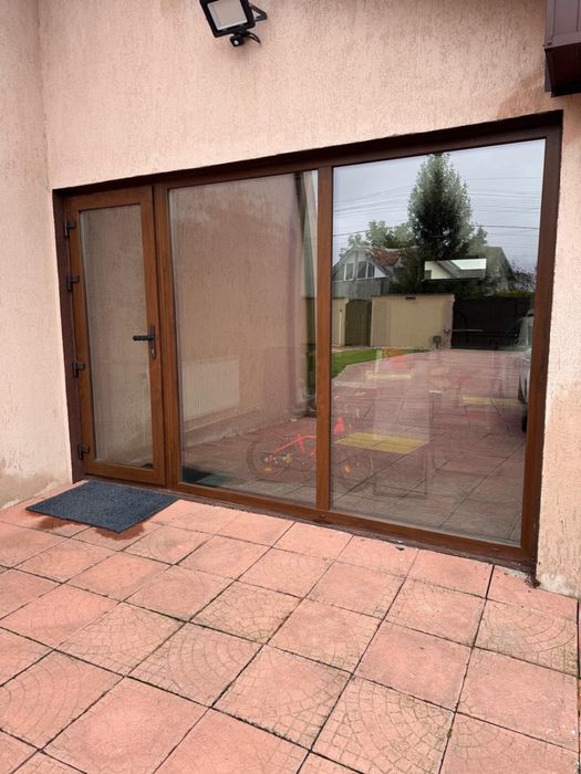 Panou sticla cu usa Gealan S 9000 6camere tripan
