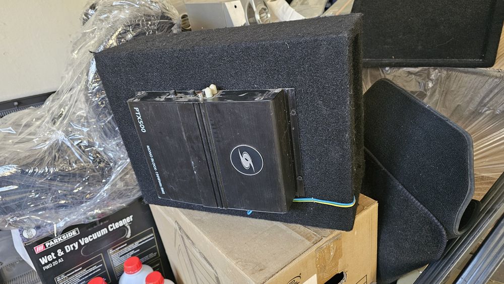 Pachet head-unit Sony+subwoofer+statie 150w RMS