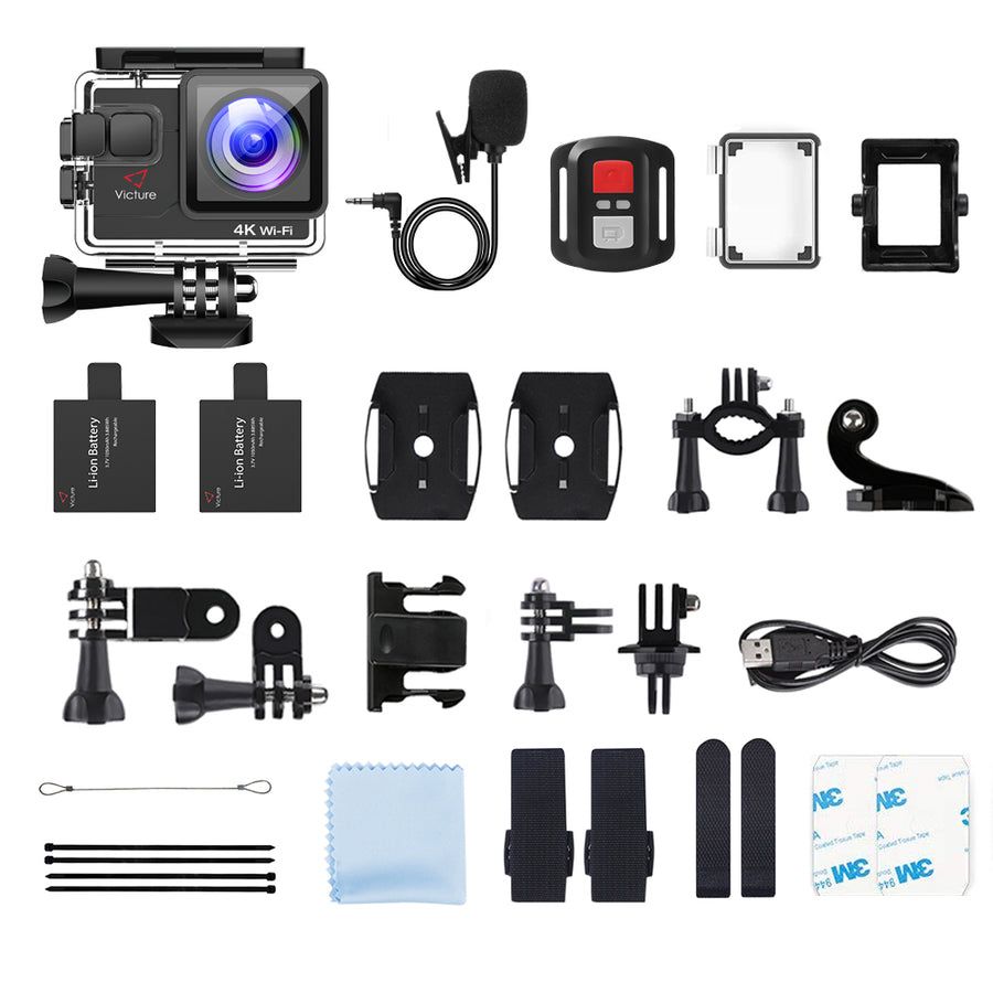 Victure Action Cam AC700 4K 20MP WiFi подводна камера 40м Ultra HD, 2’