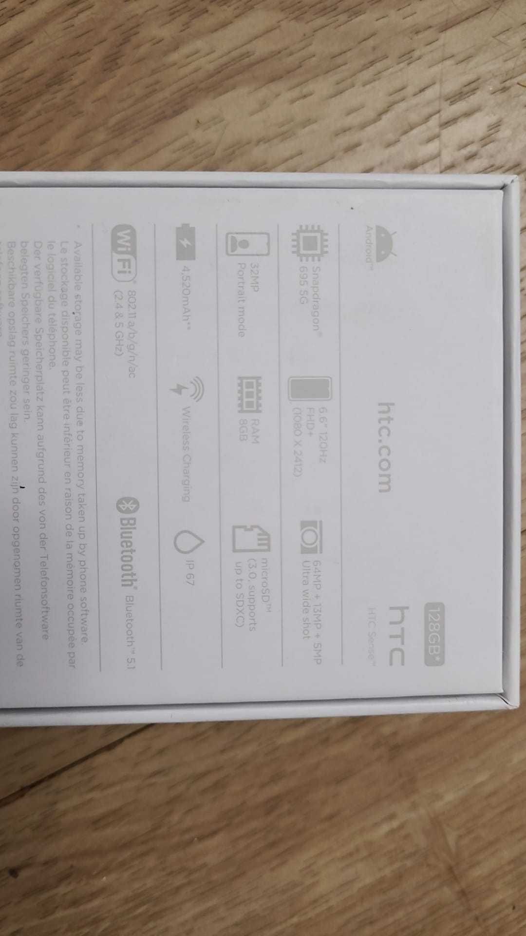 Telefon mobil HTC Desire 22 Pro, Dual SIM, 128GB, 8GB RAM, 5G-nou