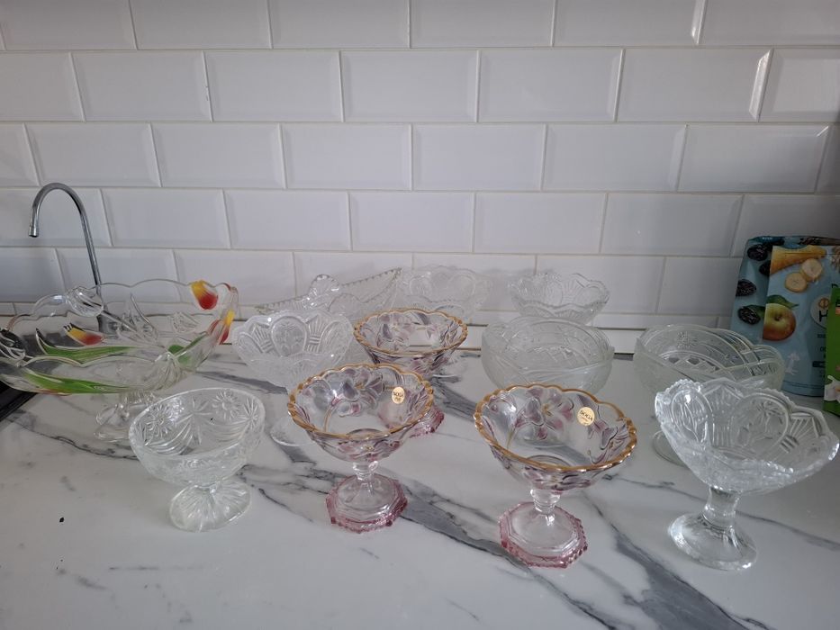 конфетница, сплетница и фруктовница хрустплная