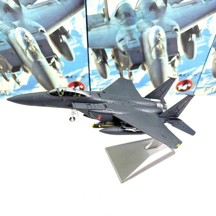 Macheta avion metalica F-15EX Eagle II USA 1:100 20cm