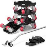 Set mutare mobila Ronlap, 300 kg, role + levier, negru