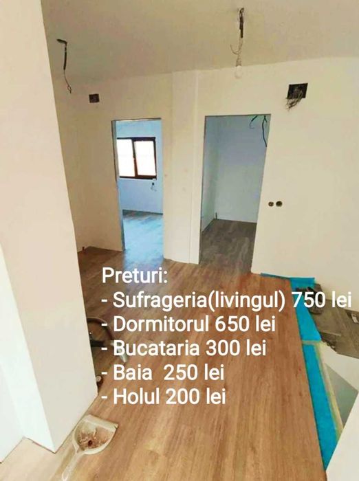 Zugrav cu experienta execut zugraveli la garsionera, apartament .