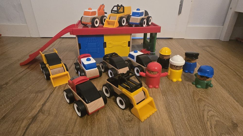 Икеа Lillabo серията автосервиз с 9 колички и 5 колички