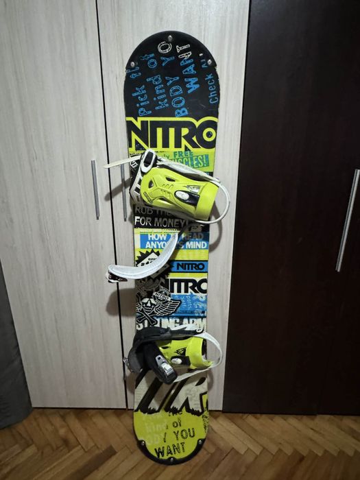 Комплект - Snowboard Nitro Ripper 137cm + автомати Raiden+ обувки