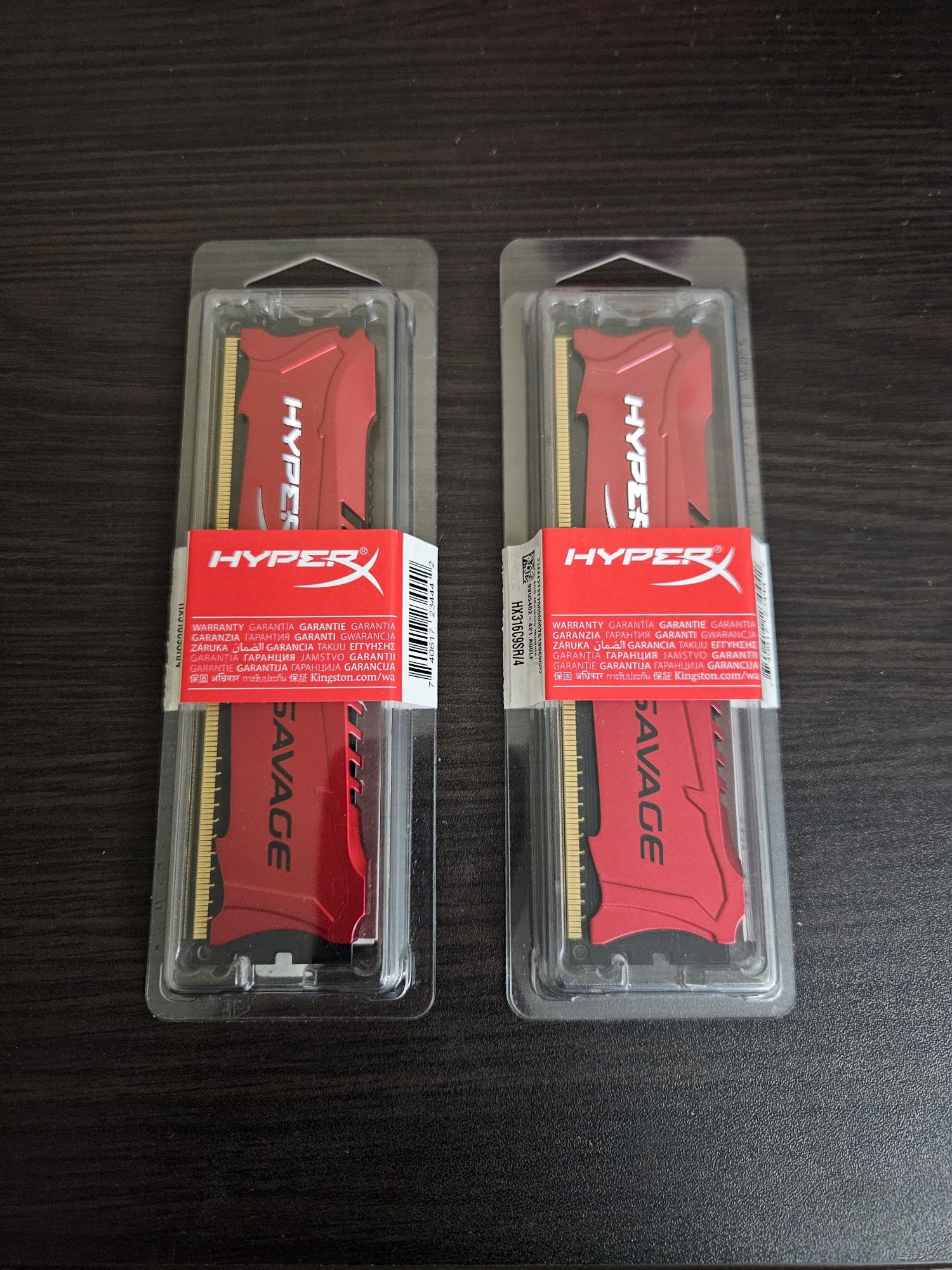 OZU HyperX Savage 1600mHz 2×4Gb