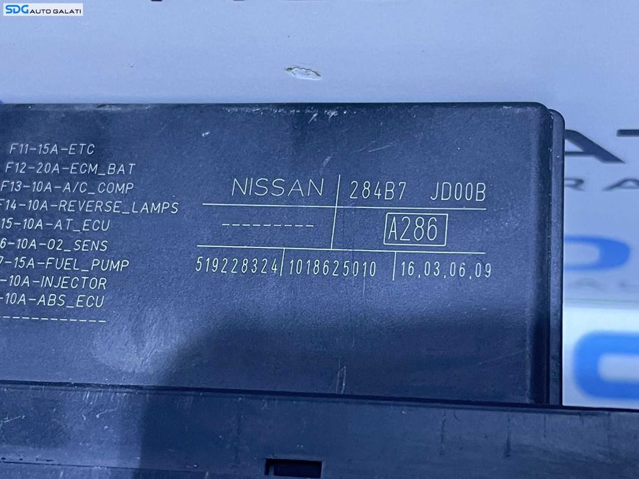 Modul Calculator Tablou Panou Relee Sigurante Nissan Qashqai 2007 - 2013 Cod 284B7-JD00B 284B7JD00B 519228324 1018625010