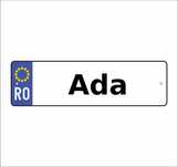 Placute auto personalizate cu nume