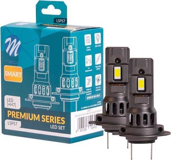 LED крушки M-TECH SMART PREMIUM H4/H7/H11/HB3/HB4-12V-6000K,к-т/2 бр./