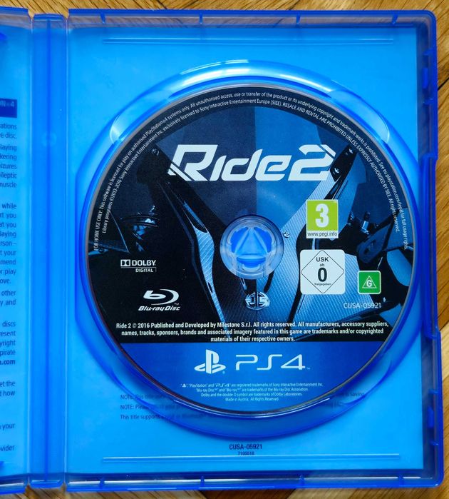 Ride 2 PS4 Playstation 4 Плейстейшън 5 PS PS5 мотори игра двама играчи