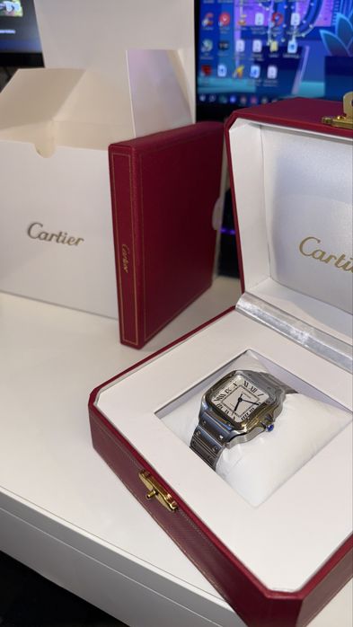 Vand ceas Santos de Cartier Medium 35mm fullbox