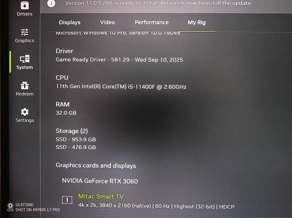 Gamming PC GeForce 3060 12GB GDDR6