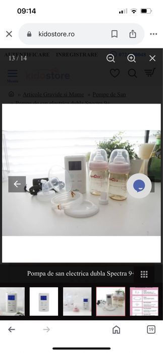 Vând pompa de sân electrică Spectra 9+ dublă