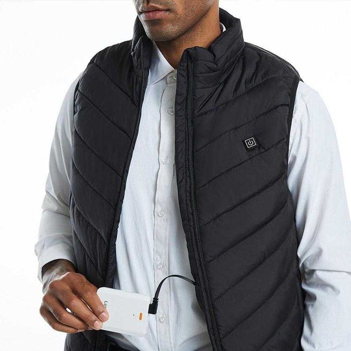 Vesta incalzita prin USB cu 9 zone de incalzire