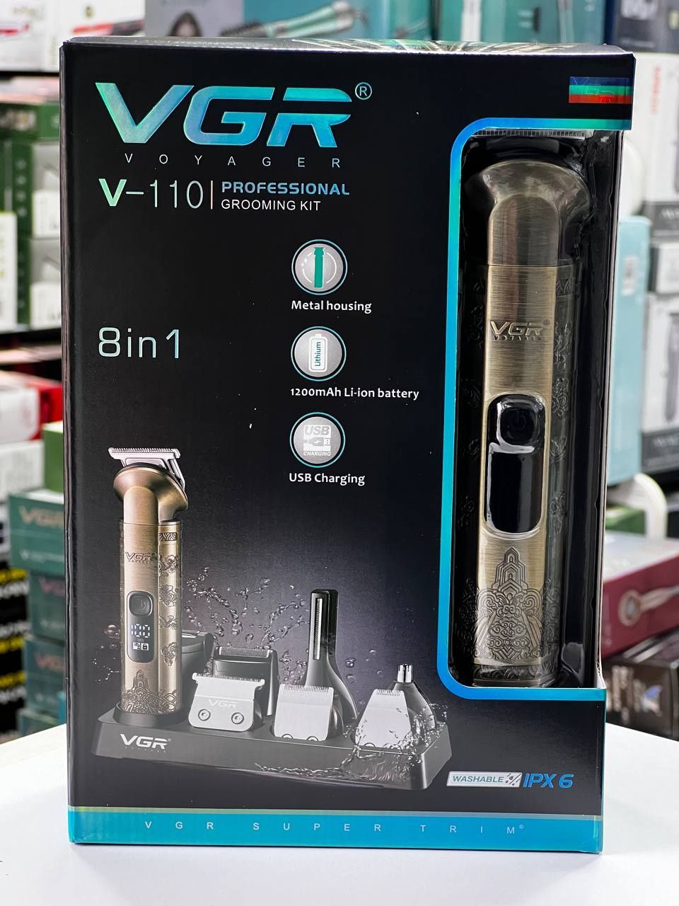 Набор парикмахера VGR Voyager V-110 8 в 1 Professional Grooming Kit