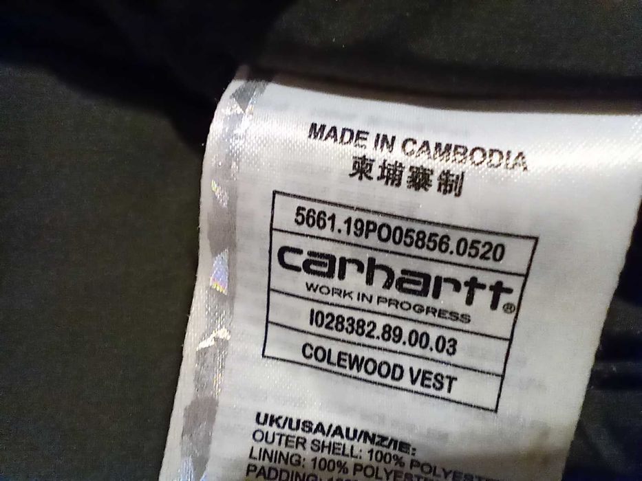 Carhartt Colewood мъжки сив елек M оригинал тактически WIP
