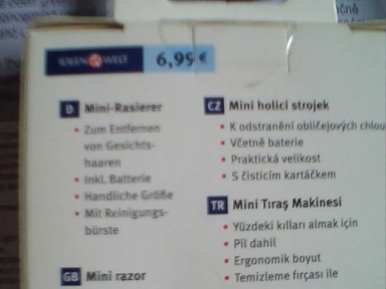 Мини-бритва эпилятор Mini rasierer для точечного бритья