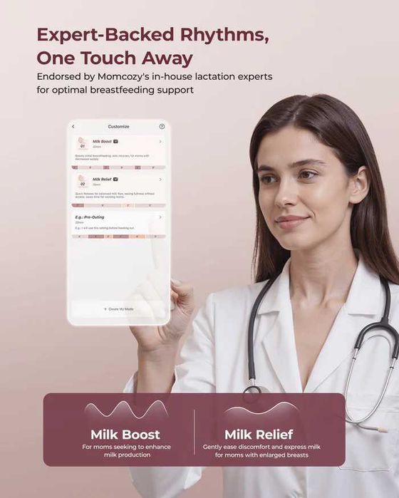 Momcozy M9 - помпа за кърма - двойна, смарт