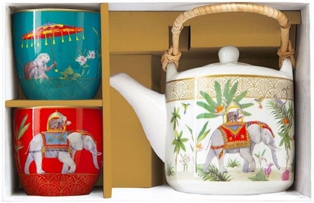 Set ceainic cu 2 cesti Marajah NOU