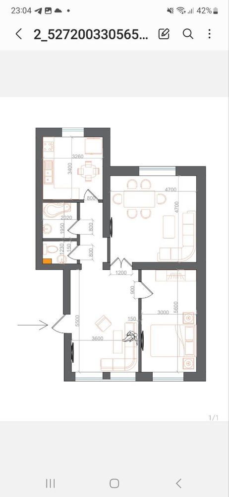 ЖК Mashhadi Residence 4/1/8 84+45m2 ор-р Пенная