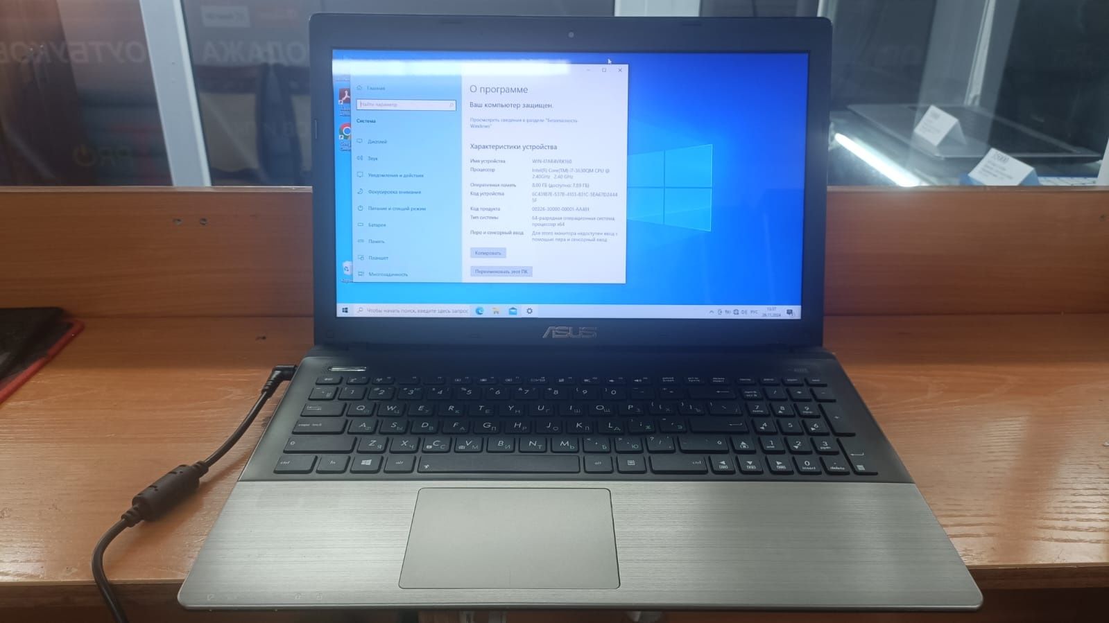 Ноутбук Asus K55VD в хорошем состоянии, core i7-3630qm