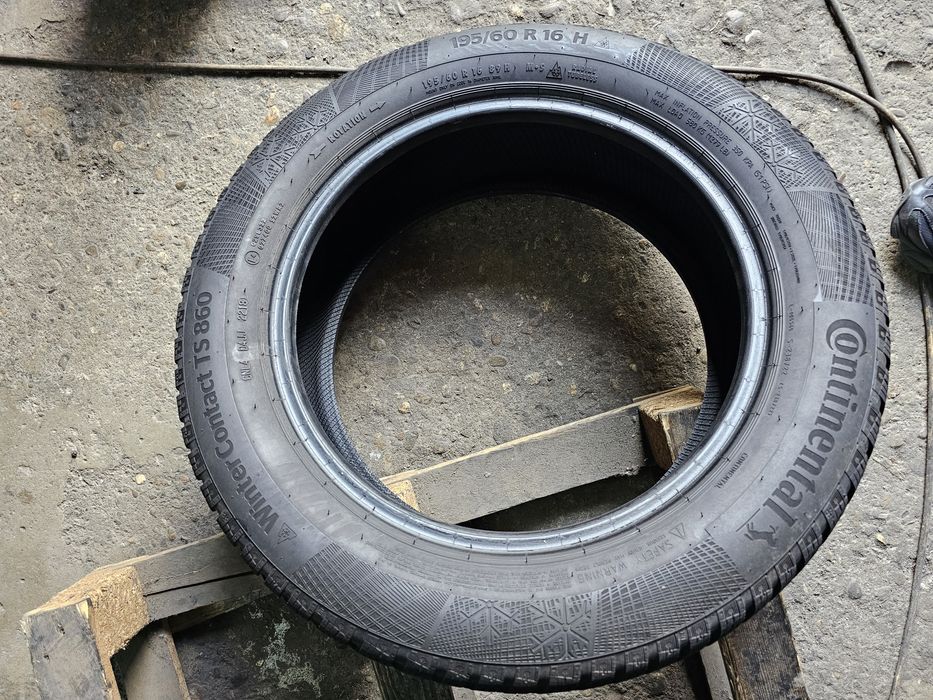 4 anvelope iarna 195 60 16 Continental 6mm