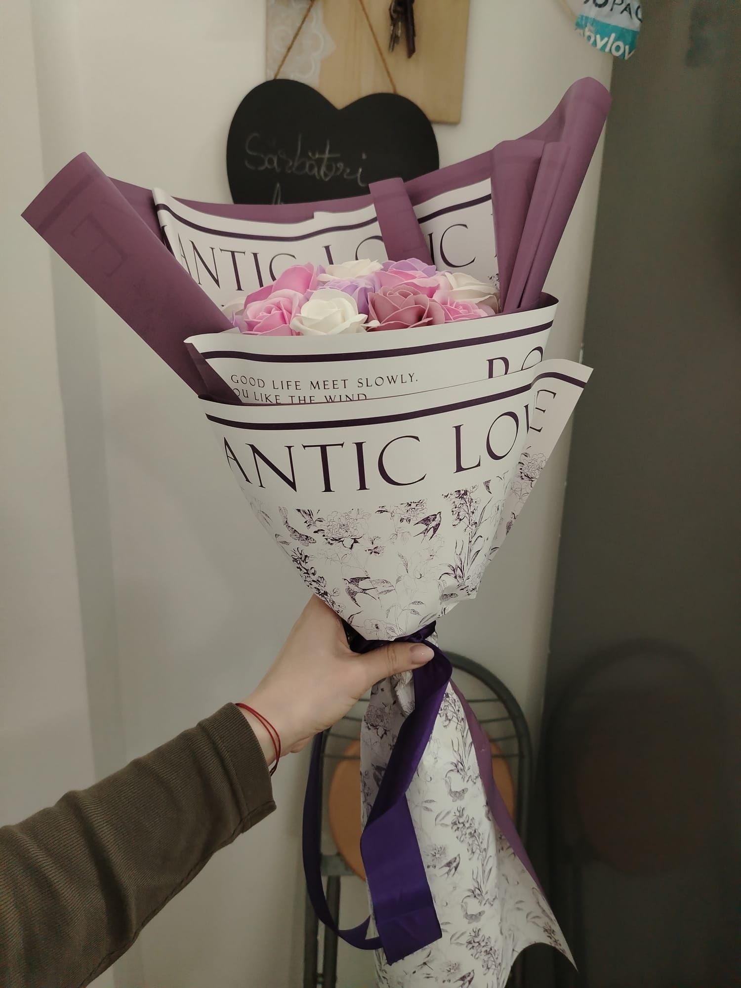 Buchet flori de sapun