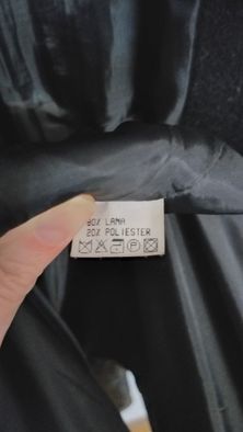 Palton primăvară-toamna Tina R, lână 80%,  nr.38, bluza Zara cadou