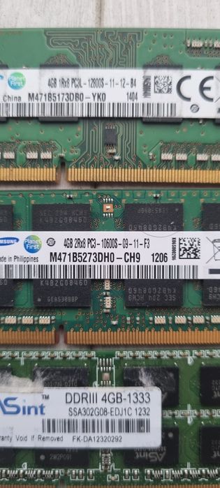 Placute 4gb ram ddr 3 laptop