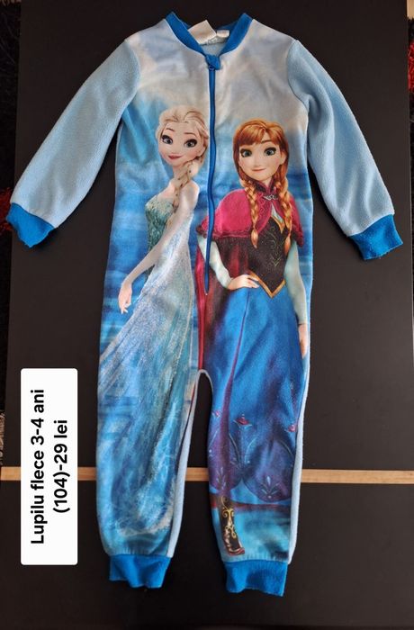 Pijamale întregi Lupilu, fetiță 3-4 ani(104)