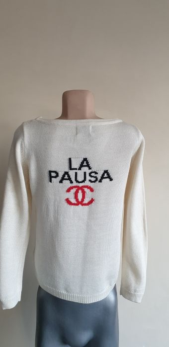 CHANEL Wool Made in Italy Womens Size 38/S ОРИГИНАЛ! Дамски Пуловер!