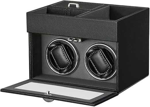 Intorsator Ceasuri Automatic (Watch Winder) 2 Sloturi Spatiu Bijuterii
