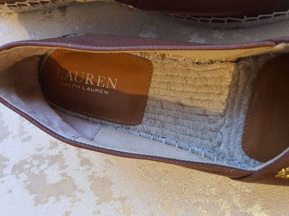 Espadrile de piele Lauren Ralph Laurenoriginal  marimea 40.5