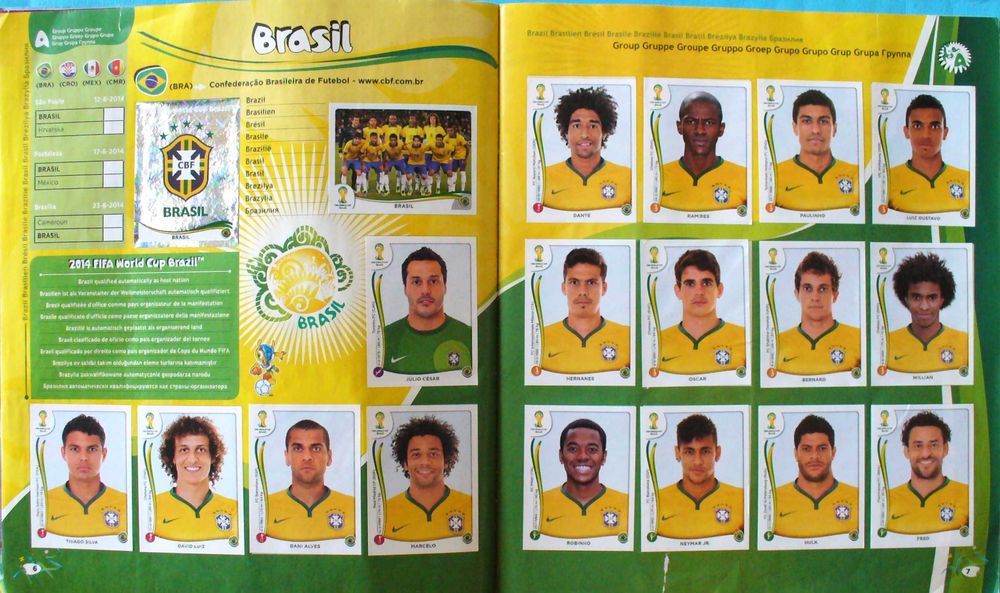 Официалния лицензиран стикер-албум FIFA World Cup Brasil'2014 Panini