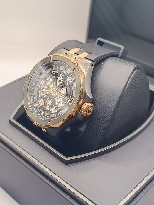 Луксозен мъжки часовник EDOX Skeleton Automatic  Swiss Made