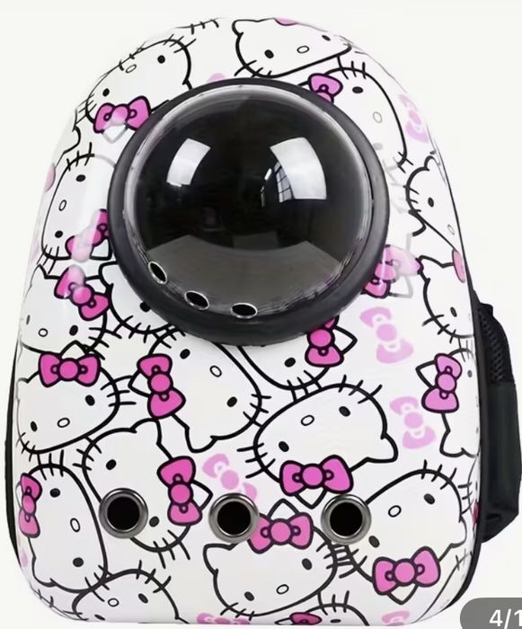 Раница за котка транспортна чанта домашен любимец Hello kitty