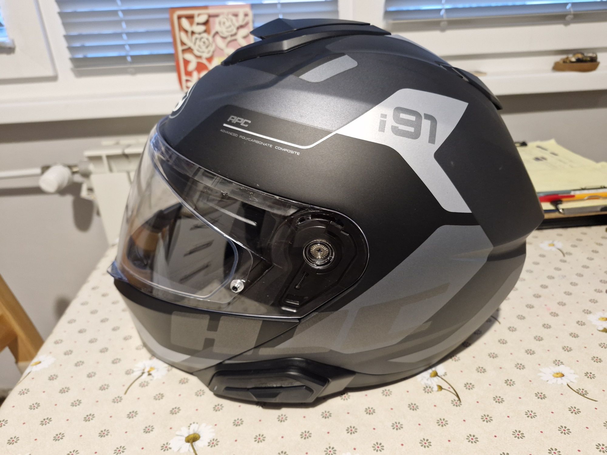 Мотокаска HJC Crest i91 с интерком HJC 21B