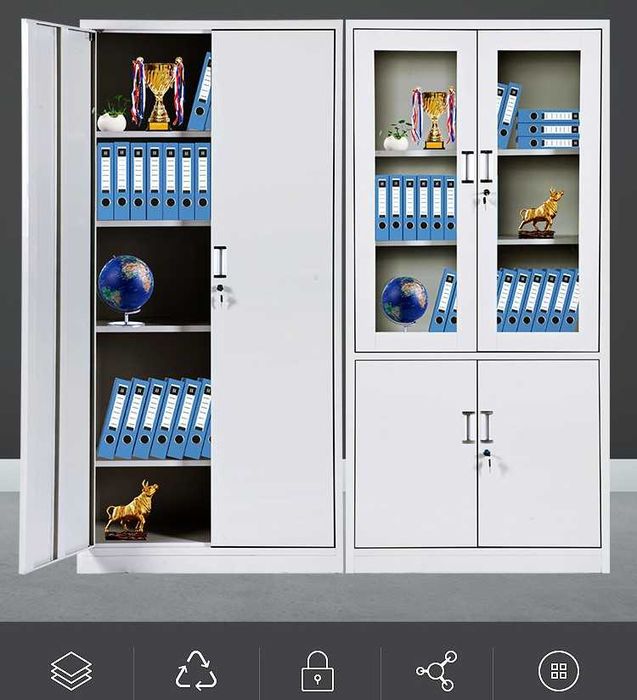 Учебные и офисные шкафы из металла для документов и вещей