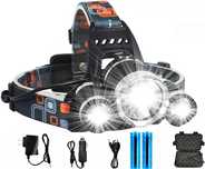 Lanterna frontala  Aluminiu, Led 3 x CREE-XM-L T6 ,3000 Lumeni