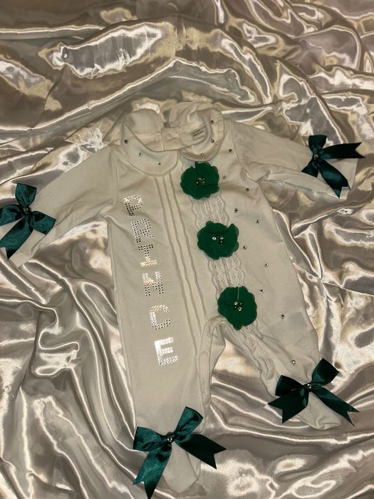 Новородени дрехи със надпис по избор ако желаете пишете на лс