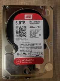 Твърд Диск HDD Western Digital RED Pro NAS 6Tb, Nasware 3.0 WD6001FFWX